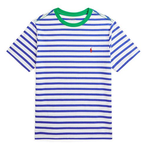 Polo Ralph Lauren Striped Cotton Jersey Ringer Tee